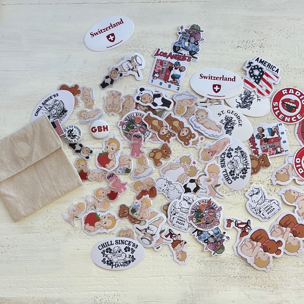 Brandy Melville Sticker Set - Multicolor